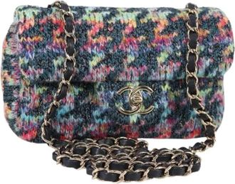 Chanel Pre-owned Vintage Canvas Schoudertas - Dames - Vintage Schoudertas - Veelkleurig - ONE Size - Vintage