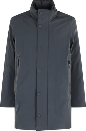 Roberto Ricci Design Drijvende regenjas jas loodkleur - Heren - Parka Jassen - Grijs - S - Jassen