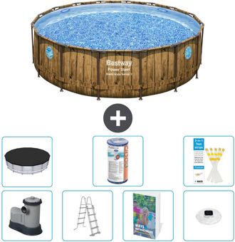 Bestway Piscina Bestway Power Steel Redonda - 488x122 Cm - 8-piezas S622
