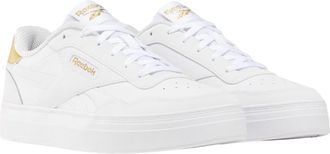 Reebok Volwassen uniseks Court Advance Clip Trainers (Wit/Goud)