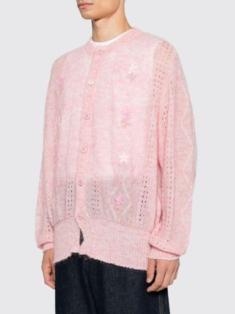 Magliano Cardigan in misto mohair e lana con ricami e chiusura a bottoni