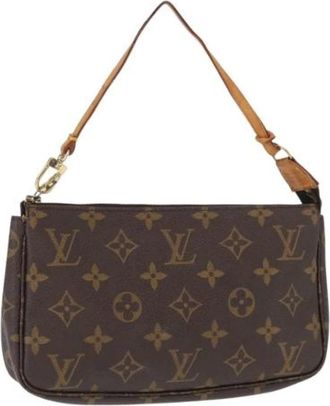 Louis Vuitton Pre-owned Shoulder Bags, female, Brown, Size: ONE SIZE Pre-owned Vintage Canvas Shoulder Bag