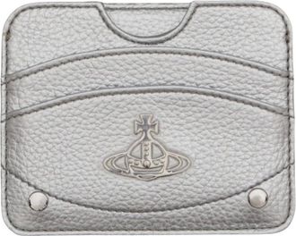 Vivienne Westwood Accessoires, Dames, Grijs, ONE Size, Half Moon Kaarthouder