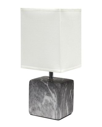 Lalia Home Petite Marbled Ceramic Table Lamp
