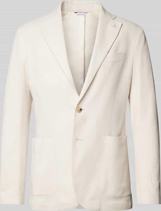 Manuel Ritz 2-Knopf-Sakko mit Reverskragen in Offwhite, Gr&ouml;&szlig;e 48