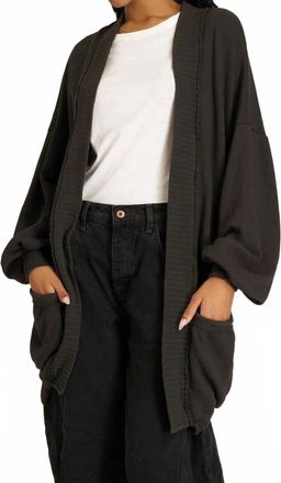 Bloomingdale's Azalea Boyfriend Cardigan In Vintage Black