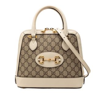 Gucci Pre-owned Gucci Small GG Supreme Horsebit 1955 Satchel Ladies B8MKQ3I1FKKW9BAN