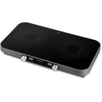 Sencor 2803bk Smoothcook - Placa Vitrocer&aacute;mica Doble Infrarroja Con Superficie Vitrocer&aacute;mica, Control F&aacute;cil Y Limpieza R&aacute;pida, Ideal Para Hogar, Dormitorios 