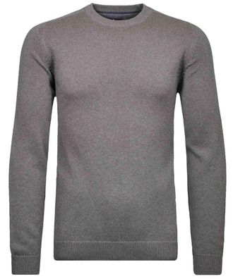 Ragman Rundhalspullover RAGMAN, Herren, Gr. 54, mittelgrau, 100% Baumwolle, Rundhals, Pullover Rundhalspullover