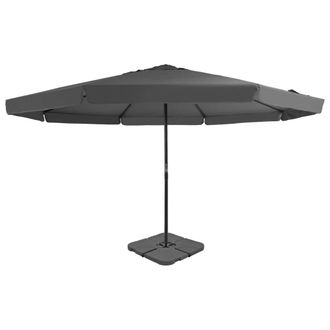 vidaXL Sombrilla De Jard&iacute;n Con Base Port&aacute;til Gris Antracita Vidaxl