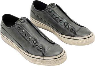 John Varvatos Laceless Low Top Sneaker in Steel Grey at Nordstrom, Size 10.5