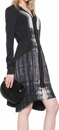 Go Silk Dress To Impress Midi Dress In Black Multi