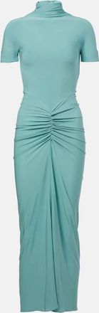 Alaia Alaïa Abito lungo in jersey con ruches
