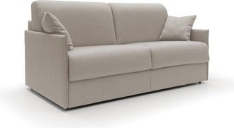 Divani.Store Evans Sof&aacute; Cama Convertible En Tela Impermeable 189 Cm (mat. 160x197) Crema