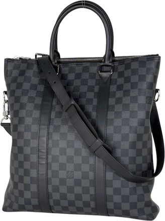 Louis Vuitton Black Noir Damier Graphite Tote Bag (Pre-Owned)