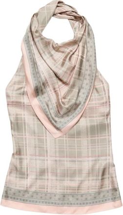 Acne Studios Zijden blouse met sjaal - Dames - Tops zonder mouwen - Roze - XS - Tops