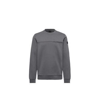 Moncler Moncler Logo Cotton Sweatshirt, Men, Grey, Size: 3xl