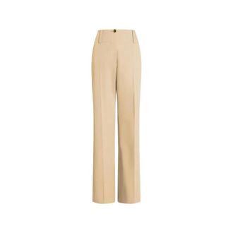 Patou Pantaloni a gamba larga a vita alta - - Trousers - Donna - Beige - M