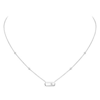Messika Move Uno White Gold Diamond Necklace