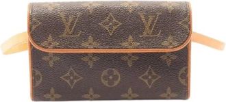 Louis Vuitton Pre-owned Belt Bags, female, Brown, Size: ONE SIZE Pre-owned Pochette Florentine Monogram waist bag