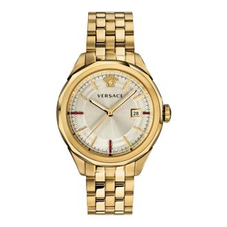 Versace Glaze Watch - Heren - Accessoires - Geel - Maat: ONE Size