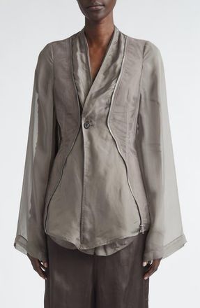 Rick Owens Temple Stag Jacket in Dust at Nordstrom, Size 6 Us