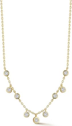 Glaze Jewelry Cubic Zirconia Charm Necklace in Gold at Nordstrom Rack