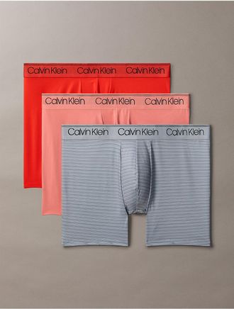 Calvin Klein Mens Micro Stretch 3-Pack Boxer Brief - Multi - XL