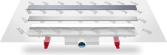 Roca Roca - Juego De Desag&uuml;e Con Soporte Y Tela Geotextil Premontada In-drain X3 Medidas: 750x50 Mm