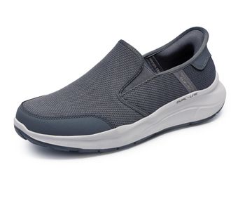 Skechers Mens Equalizer 5.0 Drayze Hands Free Slip-in Sneaker, Charcoal, 10