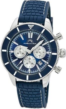 Porsamo Bleu Brandon Chronograph Mesh Strap Watch, 44mm in Blue at Nordstrom Rack