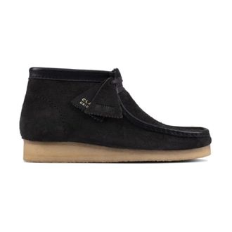 Clarks Schoenen, Heren, Zwart, 41 1/2 EU, Suède, Suède Bovenwerk met Zool