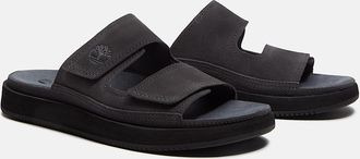 Timberland Sandale TIMBERLAND CASCO COVE SLIDE SANDAL, Herren, Gr. 41,5, dunkelgrau suede, Leder, Schuhe Sandale, aus Timberland Premium Nubuk-Leder