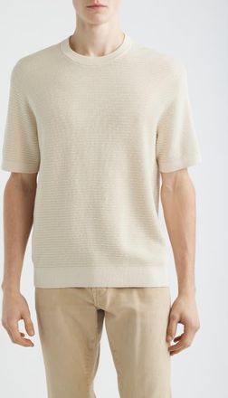Madewell Textured Cotton T-Shirt in Dusty Pearl at Nordstrom, Size Xx-Large