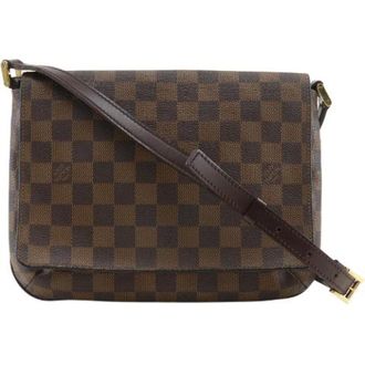 Louis Vuitton Pre-owned Cross Body Bags, female, Brown, Size: ONE SIZE Pre-owned Musette Tango Damier Shoulder Bag