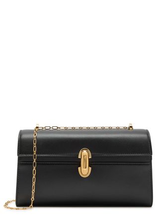 Savette Symmetry Chain Leather Pochette - Black - One Size