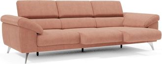 Divani.Store Sof&aacute; con 3 asientos reposabrazos con arc&oacute;n 265 cm melocot&oacute;n