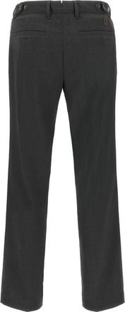 Incotex Wool Blend with Adjustable Tabs Trousers - Gray
