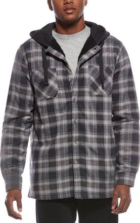 Weatherproof Vintage Weatherproof Vintage Sherpa Lined Hooded Shirt Jacket