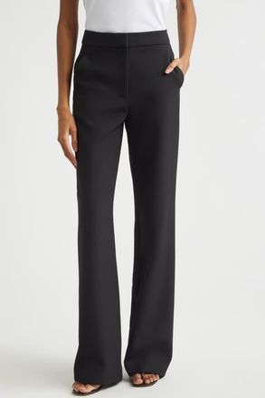 Veronica Beard Tonelli Straight Leg Pants in Black at Nordstrom, Size 00