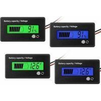 OEM Juego De 4 Indicadores De Bater&iacute;a De Cc De 12 V, 24 V, 36 V Y 48 V Con Alarma, Indicador De Voltaje Y Capacidad De La Bater&iacute;a, Indicador De Nivel De B