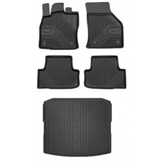 OEM Set 77 Alfombrillas De Goma Y Alfombrilla Skoda Karoq Desde 2017