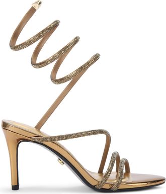 Carvela Womens Spiral 80 Sandals - Gold - Size UK 4