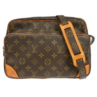 Louis Vuitton Nil Messenger Monogram Canvas Brown Canvas Handbag (Pre-Owned)