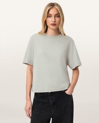AllSaints Cotton Lisa Boxy Fit T-Shirt, Size: XS