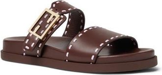 Fendi Feel Slide Sandal in Mahogany Anemone at Nordstrom, Size 10.5Us