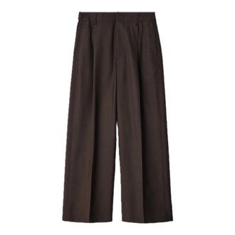 Christophe Lemaire Pantaloni Sartoriali a Pinces Singole - - Trousers - Uomo - Marrone - L