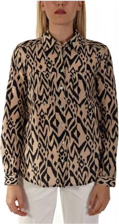 Marella Shirts - Dames - Overhemden - Veelkleurig - S - Overhemden