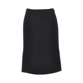 Fendi Grain de poudre wool and silk midi skirt Woman 42