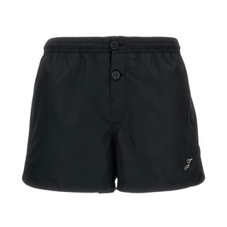 Jacquemus Beachwear, male, Black, Size: XL The Puntini swim shorts